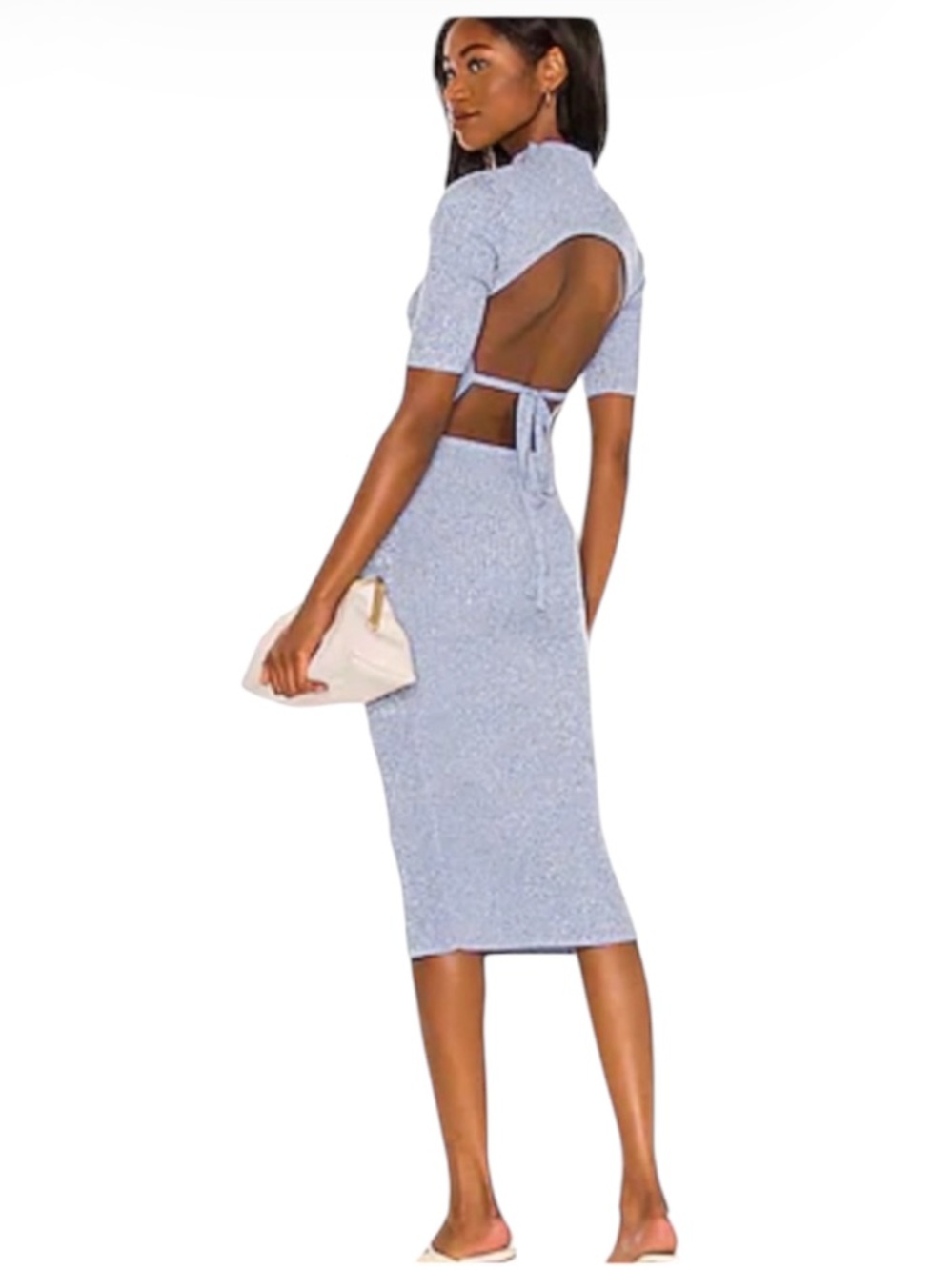 Song of Style Weston dress in marled blue NWT